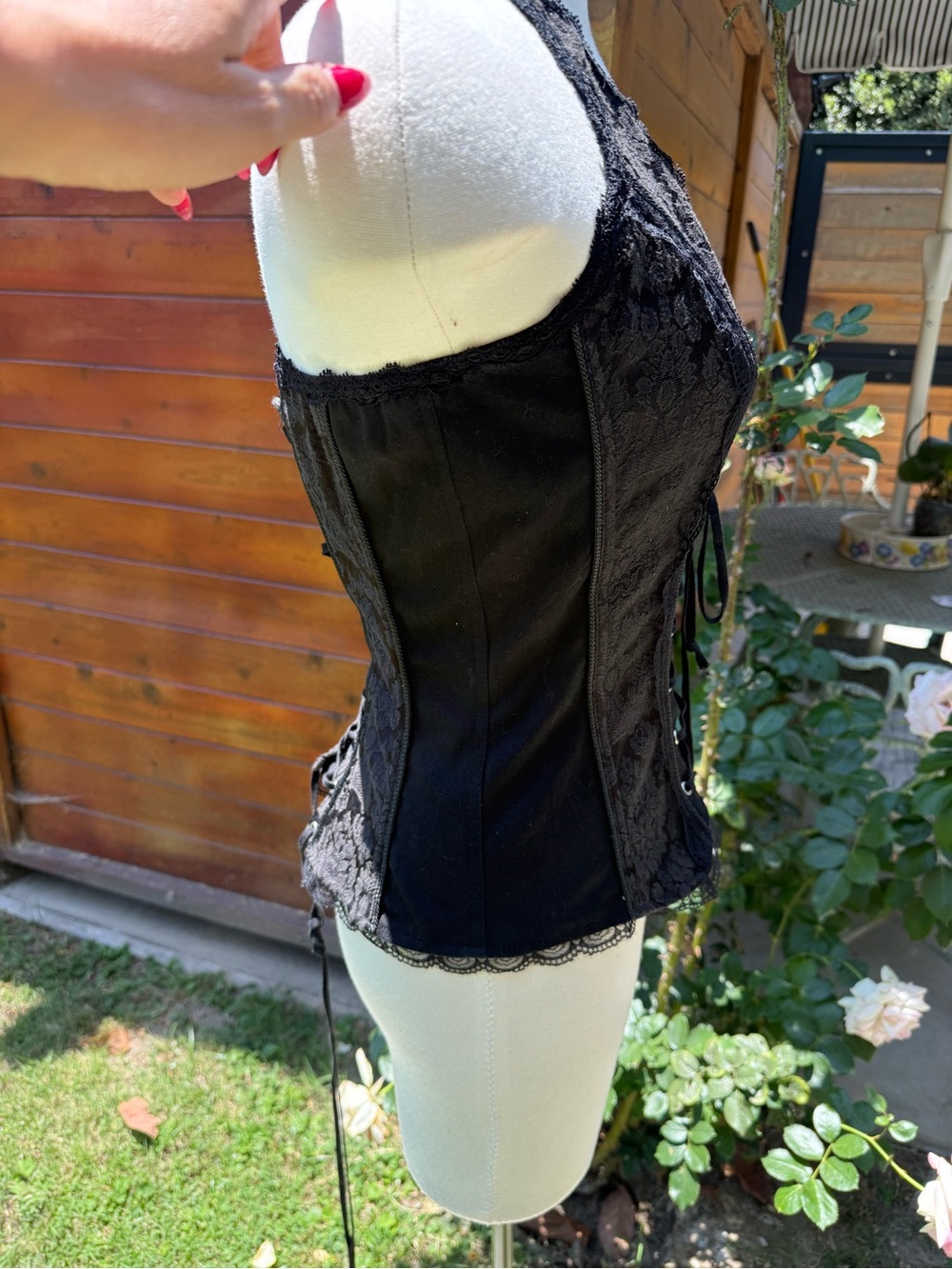 Tripp NYC Black Top with Red Logo Detail - Picture 4 of 5